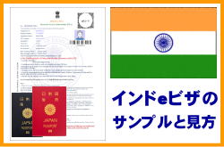 インドeビザのサンプル書式と見方についてのご案内